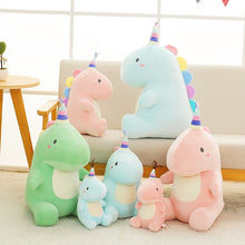 Load image into Gallery viewer, Ultra Soft Lovely Dinosaur Plush Doll Huggable Pink/Blue Stuffed Dino Toy Kids Huggable Animals Plush Toy 30/40/50cm
