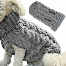 Load image into Gallery viewer, Warm Dog Cat Sweater Clothing Winter Turtleneck Knitted Pet Cat Puppy Clothes Costume For Small Dogs Cats Chihuahua Outfit Vest
