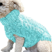 Load image into Gallery viewer, Warm Dog Cat Sweater Clothing Winter Turtleneck Knitted Pet Cat Puppy Clothes Costume For Small Dogs Cats Chihuahua Outfit Vest
