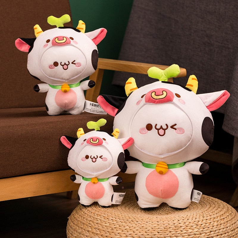 22-42CM Cow Dumpling Toys Stuffed Animal Plush Doll for Kids Children Soft Pillow Gifts
