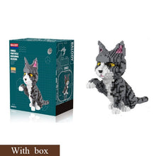 Load image into Gallery viewer, Balody Cute Cartoon Cat Building Blocks Diamond bricks black cat Model educational toys kids Girl gifts
