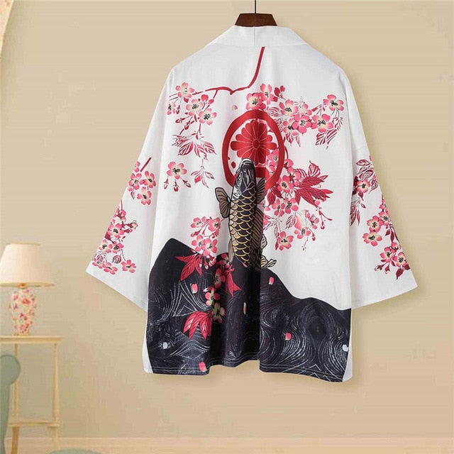 Traditional Haori Kimono Japanese Style Samurai Clothing кимоно японский стиль Male Female High-quality Daily Street Lounge