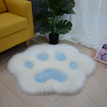 Load image into Gallery viewer, Cute Cat Paw Pattern Soft Plush Carpet Home Sofa Coffee Table Floor Mat Bedroom Bedside Decorative Carpet
