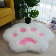 Load image into Gallery viewer, Cute Cat Paw Pattern Soft Plush Carpet Home Sofa Coffee Table Floor Mat Bedroom Bedside Decorative Carpet
