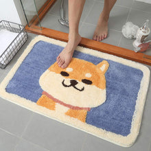 Load image into Gallery viewer, Shiba Inu Cartoon Door Mat Bath Rug Anti-Slip Water Absorption Pad
