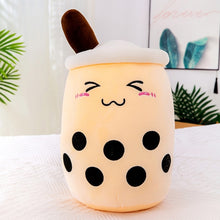 Load image into Gallery viewer, real-life bubble tea plush toy stuffed food milk tea soft doll boba fruit tea cup pillow cushion kids toys birthday gift
