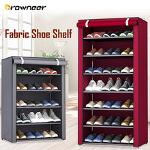 Load image into Gallery viewer, Non Woven Fabric Shoe Shelf Multiple Sizes Gray Wine Coffee Shoes Rack Alloy Enclosed Dust Proof Waterproof Home Storage Holder
