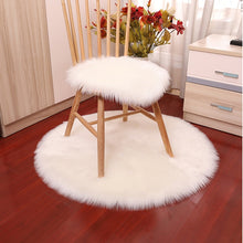 Load image into Gallery viewer, Round Soft Sheepskin Carpet for Living room Fluffy Faux Fur Wool Area Rugs Floor Mat White Modern Plush Carpets Rug Home Decor
