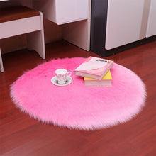 Load image into Gallery viewer, Round Soft Sheepskin Carpet for Living room Fluffy Faux Fur Wool Area Rugs Floor Mat White Modern Plush Carpets Rug Home Decor
