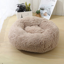 Load image into Gallery viewer, Round Cat Bed Dogs Bed House Kennel Pet Mats Soft Long Plush Mat Pet Warm Basket Cushion Cats House Sofa Machine Wash Kennel
