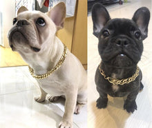Load image into Gallery viewer, Small Dog Snack Chain Teddy French Bulldog Necklace Silvery/Golden Pet Accessories Dogs Collar
