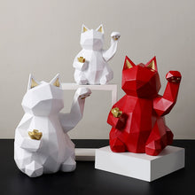 Load image into Gallery viewer, Resin Sculpture Lucky Cat Statue Decoration Fashion Modern Home Decor Statue Gift Desktop Furnishings Home Accessories Ornaments
