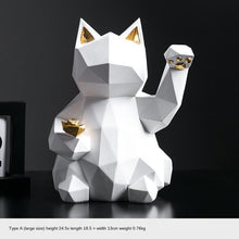 Load image into Gallery viewer, Resin Sculpture Lucky Cat Statue Decoration Fashion Modern Home Decor Statue Gift Desktop Furnishings Home Accessories Ornaments
