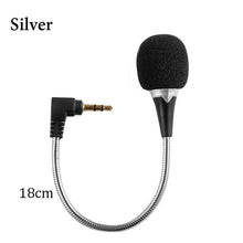 Load image into Gallery viewer, Mini Microphone for  PC Laptop Lound Phone 3.5mm plug Microphone Audio Mic Speaker Universal Portable 16-18cm Cable Hands Free

