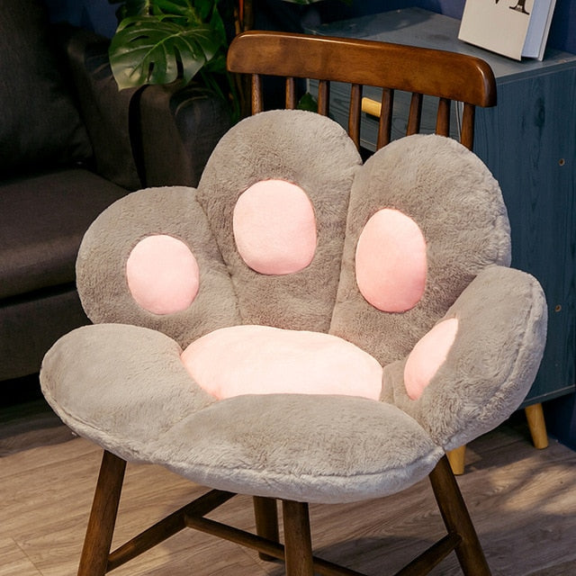 1PC INS Bear Cat Paw Pillow Animal Seat Cushion Stuffed Small Plush Sofa Indoor Floor Home Chair Decor Winter Children Gift