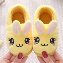 Load image into Gallery viewer, Baby Girls Cotton Slippers New Winter Children&#39;s Cute Bunny Rabbit Plush Slippers Boys Home Indoor Shoes Furry Kids Slippers
