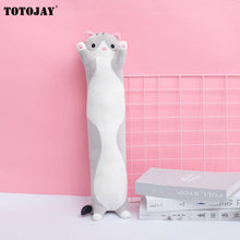 Load image into Gallery viewer, Cute Soft Long Cat Boyfriend Pillow Plush Toys Stuffed Pause Office Nap Sleep Pillow Cushion Gift Doll for Kids Girls 45-105CM
