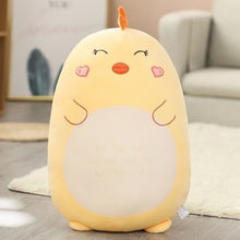 Load image into Gallery viewer, New Fat Kawaii Chicken Bear Rabbit Penguin Piggy Dinosaur Plush Pillow Toys Soft Stuffed Animal Doll Chair Cushion High Quality
