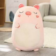 Load image into Gallery viewer, New Fat Kawaii Chicken Bear Rabbit Penguin Piggy Dinosaur Plush Pillow Toys Soft Stuffed Animal Doll Chair Cushion High Quality
