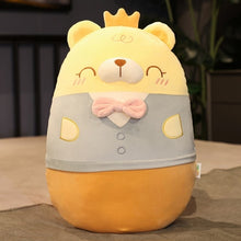 Load image into Gallery viewer, New Fat Kawaii Chicken Bear Rabbit Penguin Piggy Dinosaur Plush Pillow Toys Soft Stuffed Animal Doll Chair Cushion High Quality
