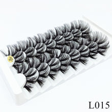 Load image into Gallery viewer, 8 pairs of 25mm mink eyelashes 3D dramatic false eyelashes handmade fluffy eyelashes natural long 25mm eyelash extension
