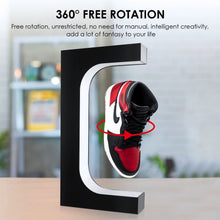 Load image into Gallery viewer, Magnetic Levitation LED Floating Shoe 360 Degree Rotation Display Stand Sneaker Stand House Home Shop Shoe Display Holds Stand
