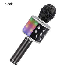 Load image into Gallery viewer, WS858 Bluetooth Karaoke Wireless Microphone Professional Speaker Handheld Condenser Microphone Player Singing Recorder Mic LED
