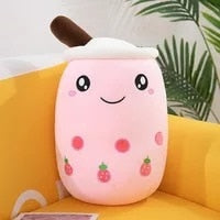 Load image into Gallery viewer, Bubble Tea Cup Shaped Pillow Super Soft Back Cushion Kids Toys Birthday Gift Stuffed Funny Boba 25-70cm Cute Cartoon Real-Life
