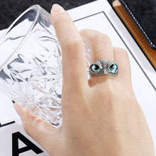 Load image into Gallery viewer, Charm Vintage Cute Men and Women Simple Design Owl Ring Silver Color Engagement Wedding Rings Jewelry Gifts
