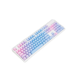 Load image into Gallery viewer, 104 Keys Sunset Gradient Backlit Keycaps Thick PBT OEM Profile for Cherry MX Switches of Mechanical Keyboard with Key Puller
