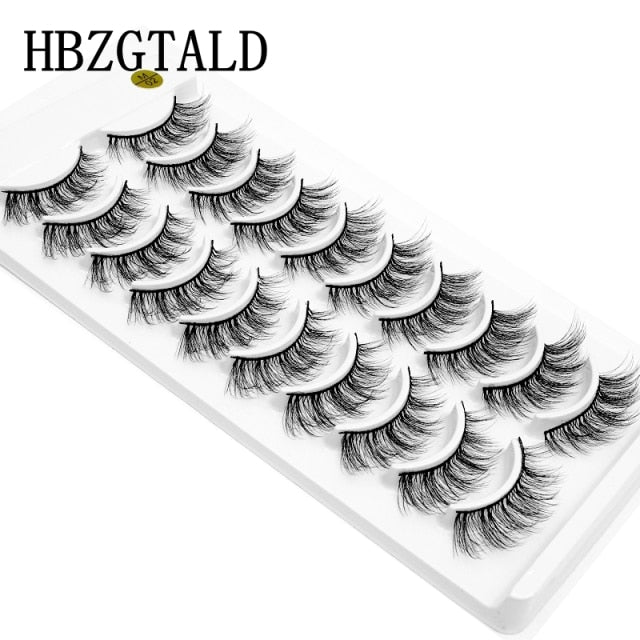 10 Pairs Natural False Eyelashes Fake Lashes Long Makeup 3d Mink extension