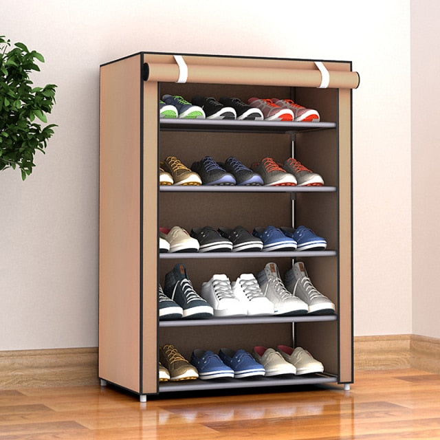 Multilayer Shoe Cabinet Dustproof Shoes Storage Closet Hallway Space-saving Shoerack Organizer Holder Home Furniture Shoe Rack