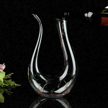 Load image into Gallery viewer, Crystal U-shaped Wine Decanter Harp Swan Decanter Creative Wine Separator  Clear Wine Aerator Glass Wine Decanter Bottle
