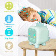 Load image into Gallery viewer, Kids Alarm Clock Cute Dinosaur Digital Alarm Clock For Kids Bedside Clock Children Sleep Trainier Wake Up Night Light Relojes
