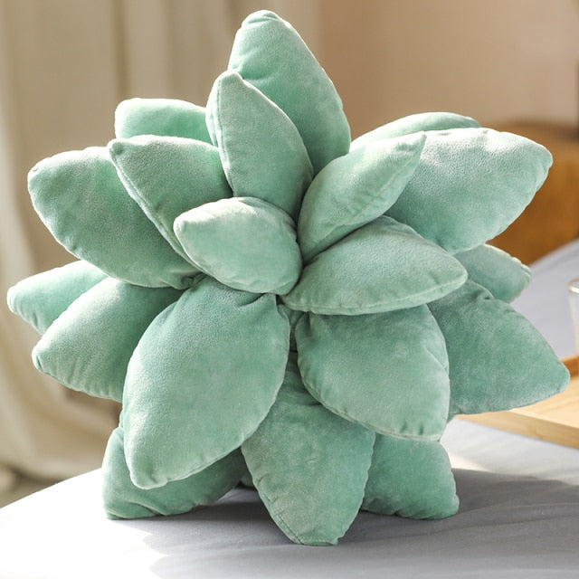 Kawaii Succulent Pillow Soft Cute Flower Pillow Plushy Squish Toys Simulation Pillow Home Decor Birthday Gifts For Girls Kids