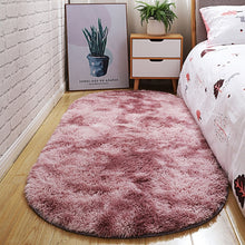 Load image into Gallery viewer, Bubble gum Fake grass Oval Fluffy Carpet For Living Room Plush Bedroom Rugs 4.5CM Long Pile 10 Colors Customized Home Decor Rugs Floor Mat
