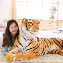 Load image into Gallery viewer, Simulation White Tiger Jaguar Doll 120 cm Lifelike Tiger leopard Plush Toys Soft Wild Animals Children Kids Birthday Gifts
