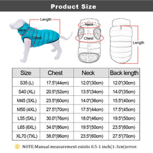 Load image into Gallery viewer, Warm Winter Dog Clothes Vest Reversible Dogs Jacket Coat 3 Layer Thick Pet Clothing Waterproof Outfit for Small Large Dogs

