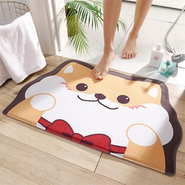 Adorable Cat /Bear / Dog Anti-slip Mats for Kitchen Bedroom Bath Floor