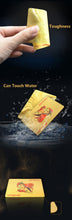 Load image into Gallery viewer, Gold Playing Card Poker Game Deck Gold Leaf Poker Suit Plastic Magic Waterproof Deck Of  Card Magic Water Gift Collection
