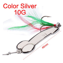 Load image into Gallery viewer, 1PCS Metal Spinner DD Spoon Bait 5g 10g 15g 20g Silver Gold Fishing Lure Iscas Artificias Hard Baits Bass Pike Fishing Tackle

