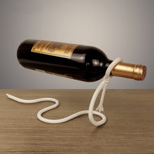 Load image into Gallery viewer, Creative Suspended Rope Wine Rack Serpentine Snake Bracket Wine Bottle Holder Bar Cabinet Display Stand Shelf Gifts Home Decor
