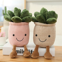 Load image into Gallery viewer, 35cm Lifelike Tulip Succulent Plants Plush Stuffed Decoration Toy Soft Bookshelf Decor Doll Potted Flowers Pillow for Girls Gift
