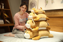Load image into Gallery viewer, New Huge 35-75CM Cute Corgi &amp; Shiba Inu Dog Plush Toys Kawaii Lying Husky Pillow Stuffed Soft Animal Dolls Children Baby Gift
