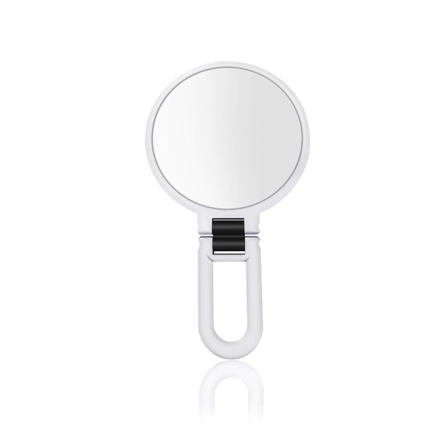 2/5/10/15X Magnifying Makeup Mirror Hand Mirror Handheld Folding Double Sided Makeup Vanity Mirror Travel Portable Makeup Tools