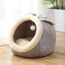 Load image into Gallery viewer, Sweet Cat Bed Warm Cat Nesk Round Pets Sleeping Cave Kitten Beds And Houses Soft Kitten Lounger Cushion Cat&#39;s Accessories
