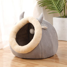 Load image into Gallery viewer, Sweet Cat Bed Warm Cat Nesk Round Pets Sleeping Cave Kitten Beds And Houses Soft Kitten Lounger Cushion Cat&#39;s Accessories
