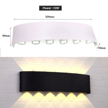 Load image into Gallery viewer, Led Wall Lamp Aluminum Ip66 Outdoor Waterproof Up Down Thicker Nordic Modern Indoor Home Stairs Bedroom Bedside Bathroom Light
