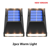 Load image into Gallery viewer, 2pcs LED Solar Lights Wall Lamps Garden Decoration Outdoor Waterproof Solar Powered Lamps LED Sunlight Street Lighting
