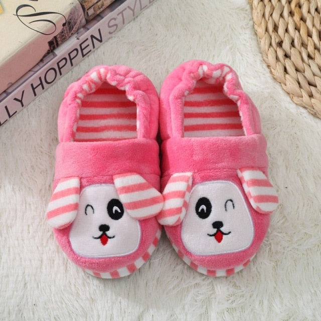 Winter Cute Penguin Kids Slippers Comfortable Baby Warm Cotton Shoes Boys And Girls House Indoor Animal Plush gift